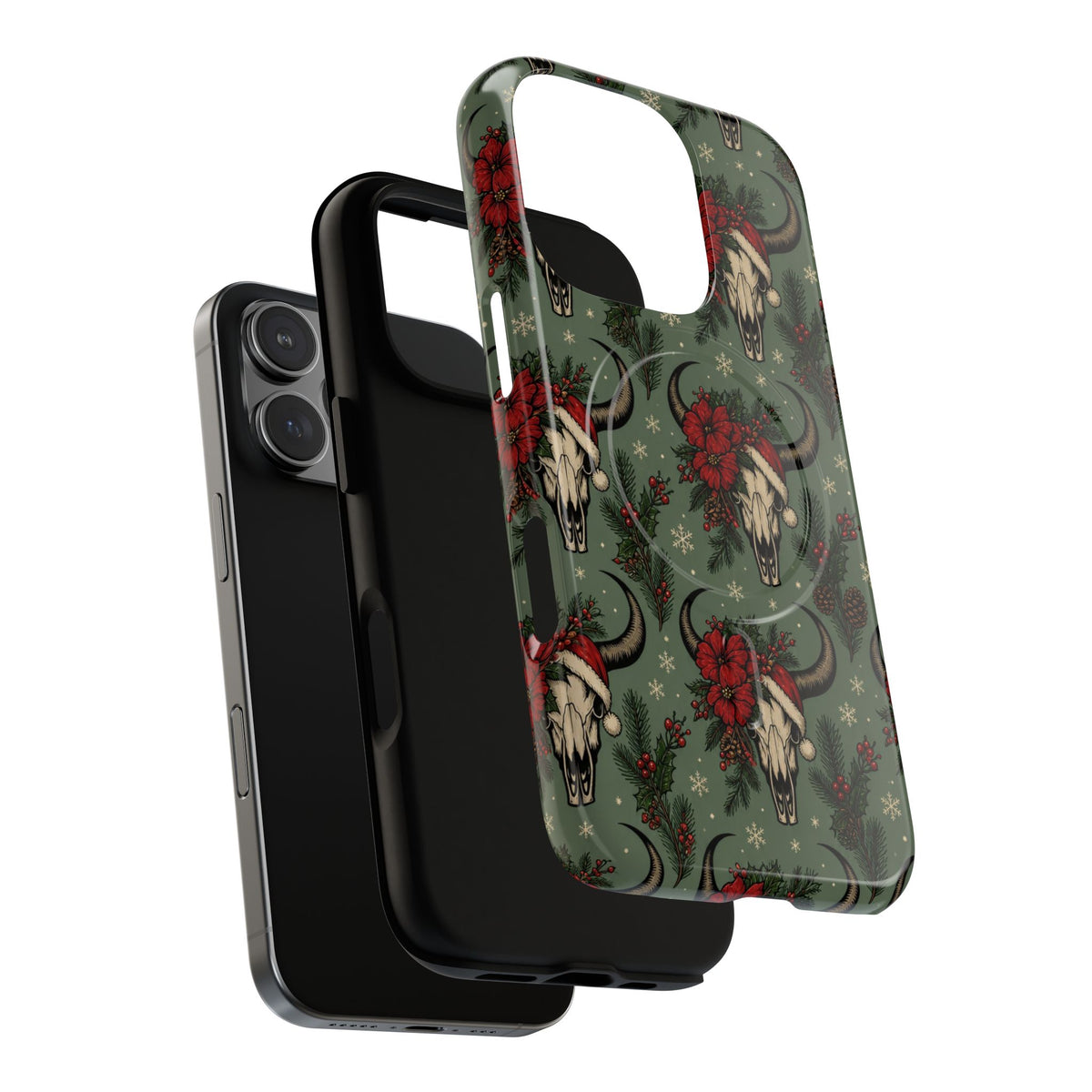 Santa Bull Skulls Magnetic Case