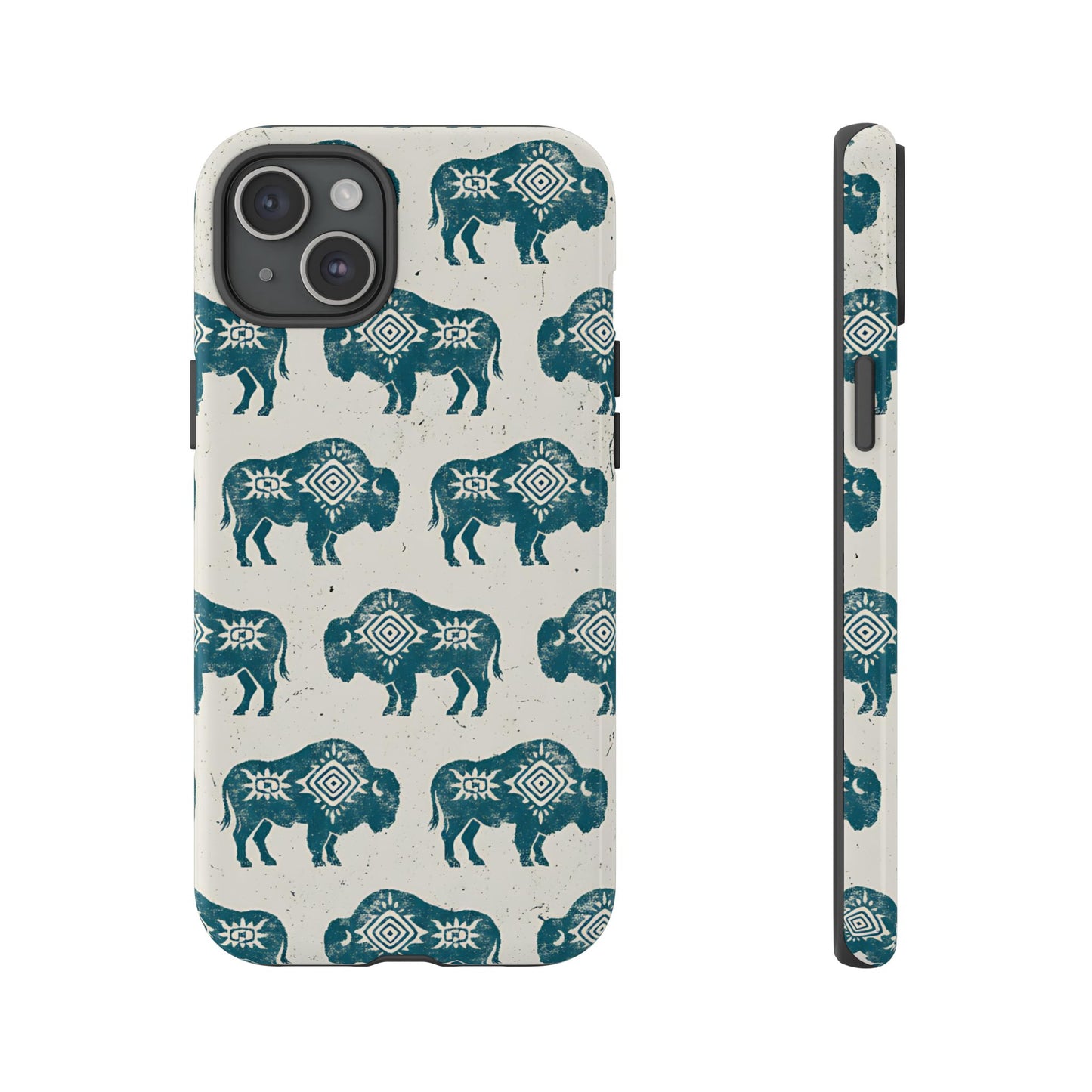 Teal Aztec Buffalo Tough Case