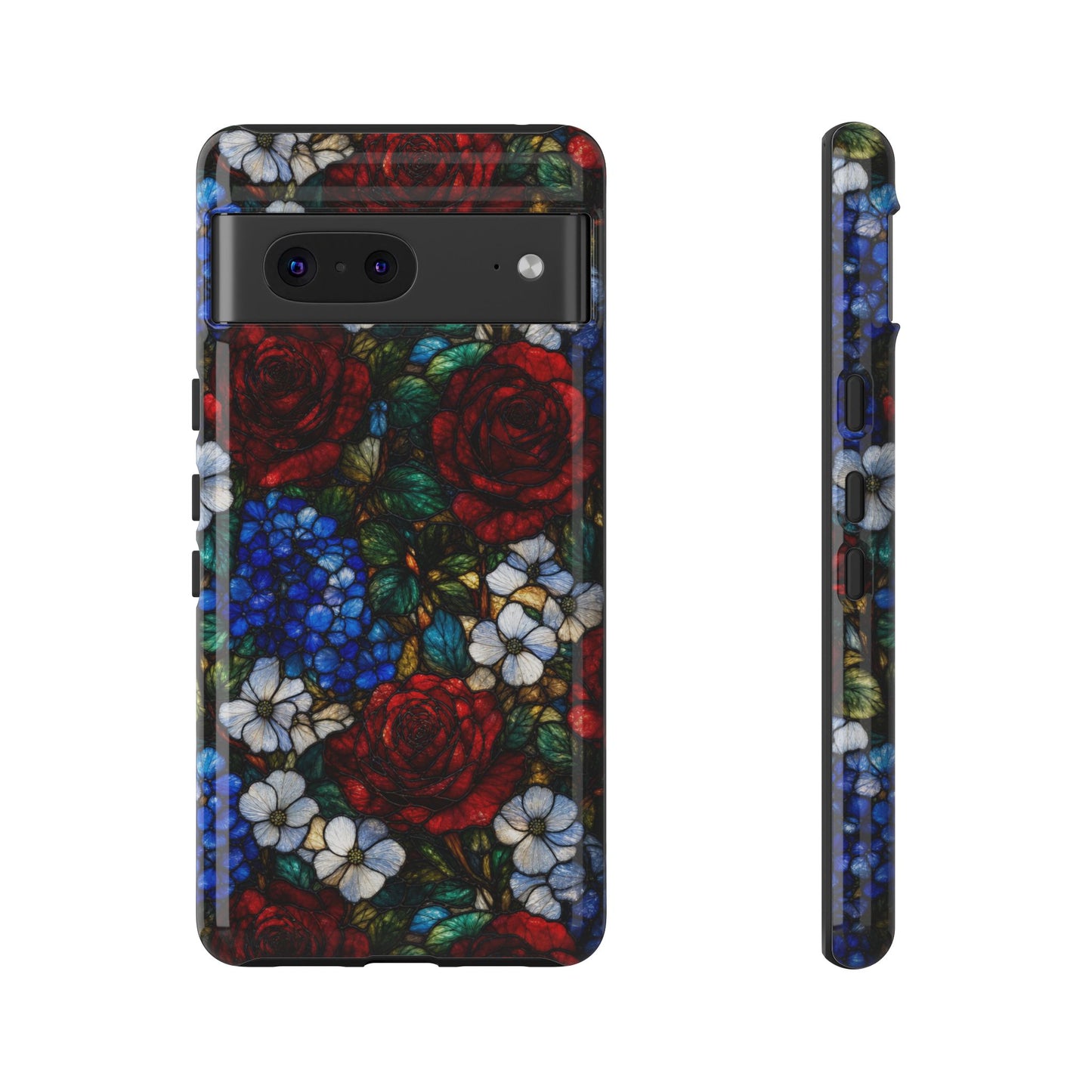 Patriotic Floral Glass Tough Case