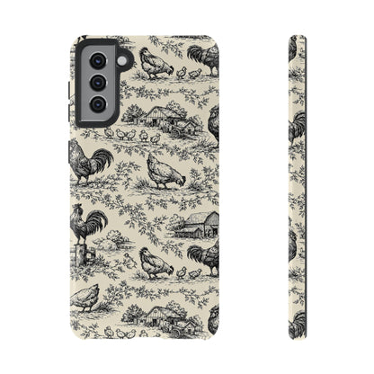 Toile Chickens Tough Case