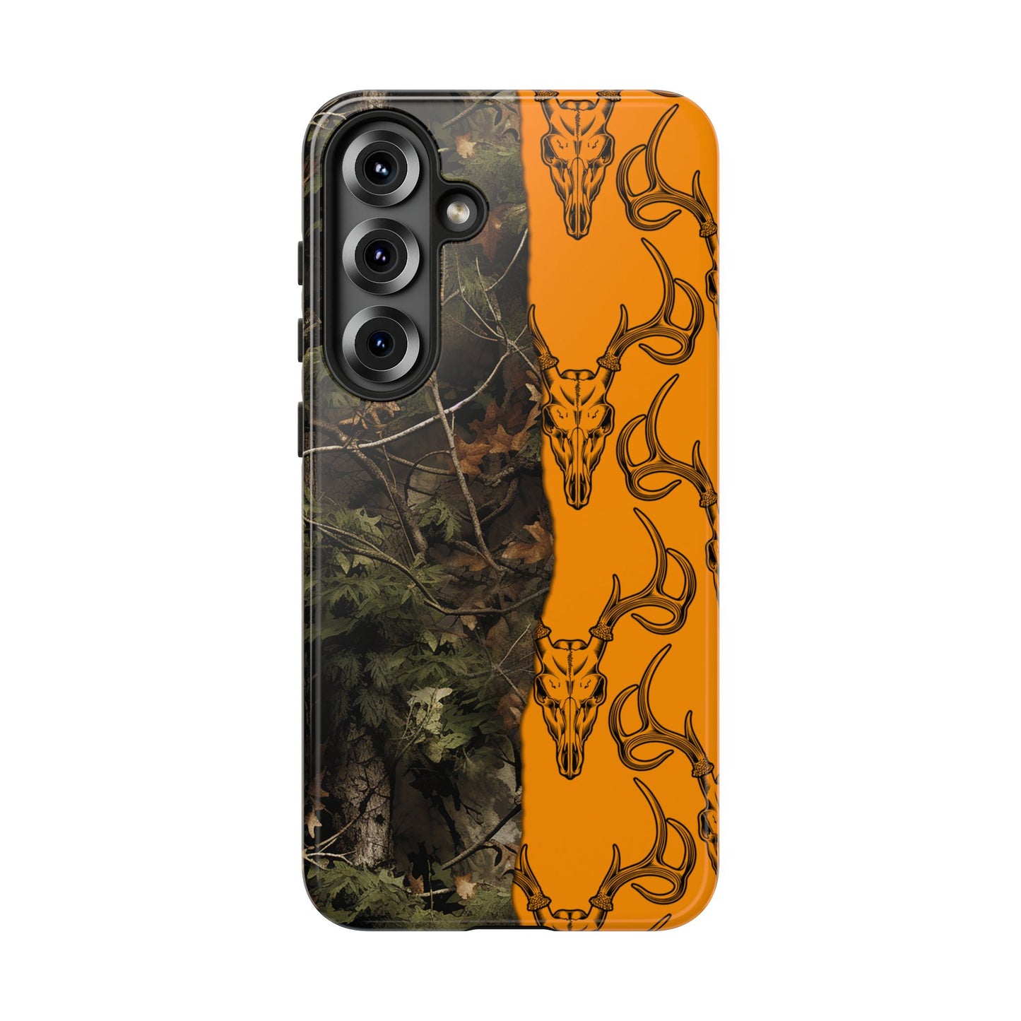 Camo Deer Skulls Orange Tough Case