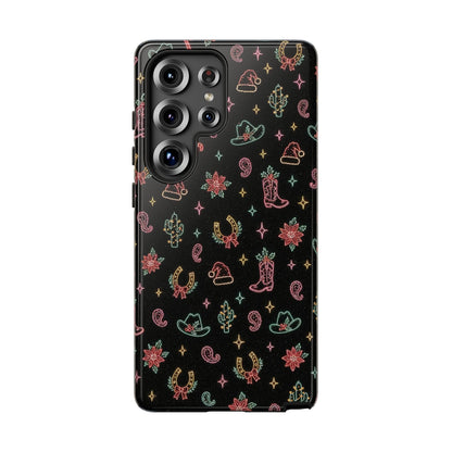 Neon Holiday Doodles Tough Case