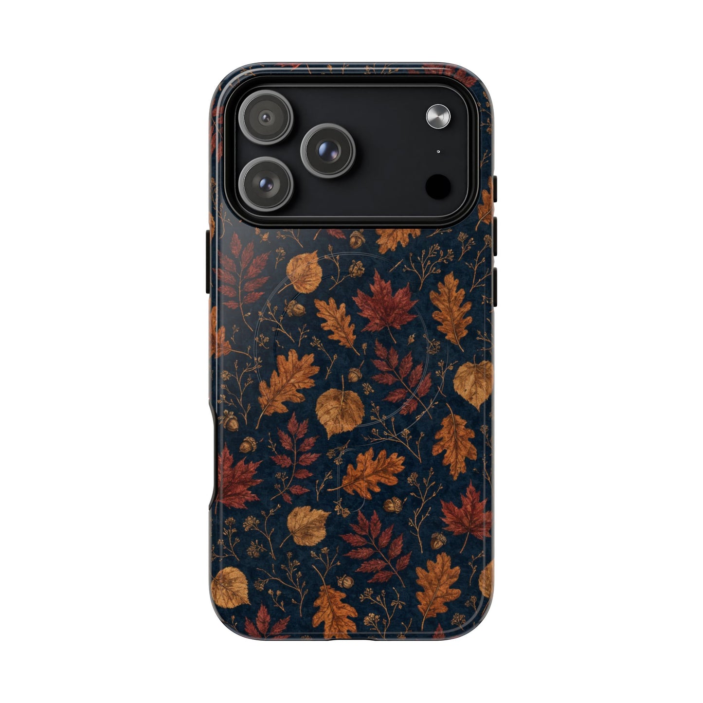 Navy Oak Leaf Magnetic Case