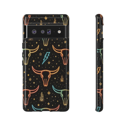 Neon Longhorns Tough Case