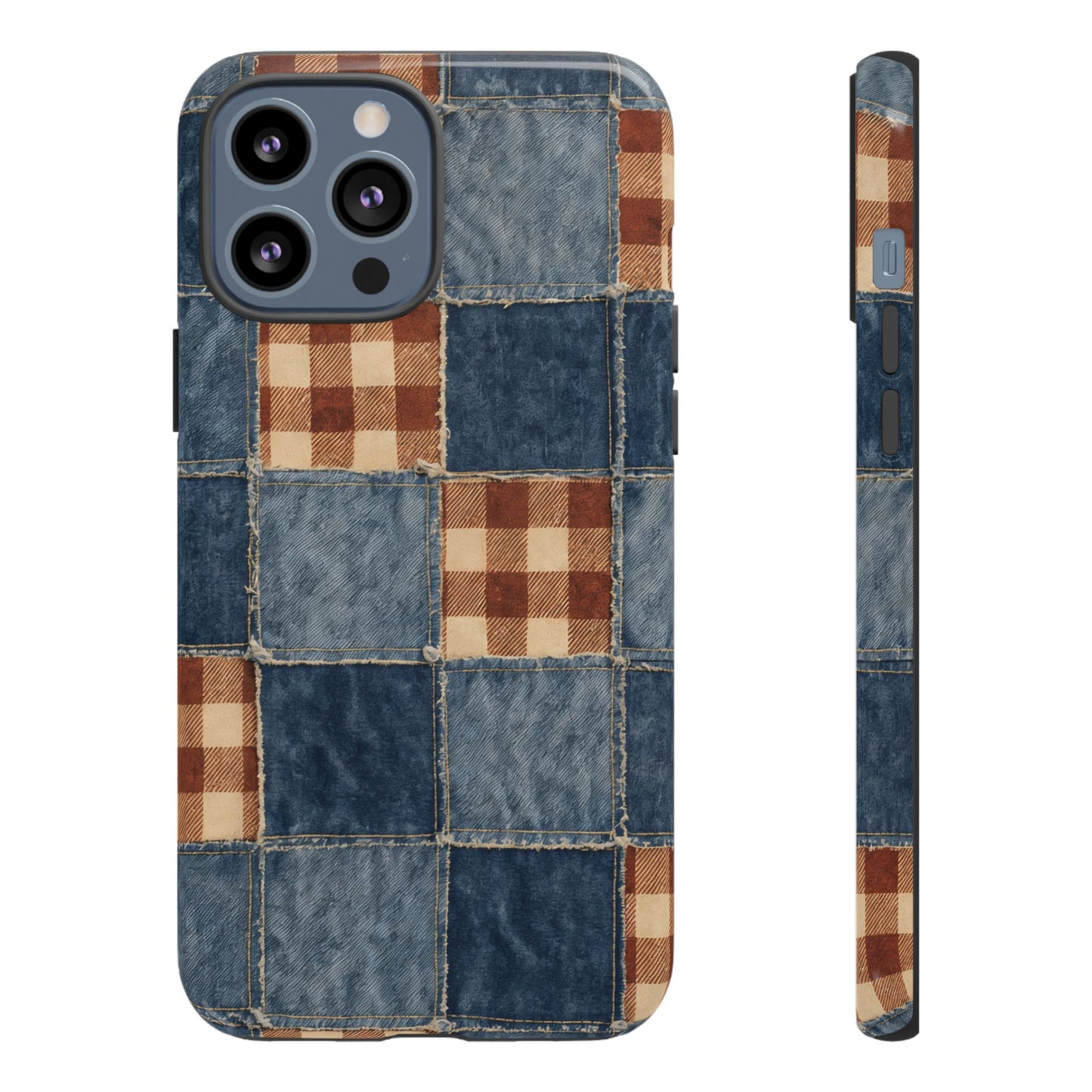 Denim Patchwork Tough Case