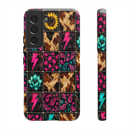 Neon Patchwork Tough Case
