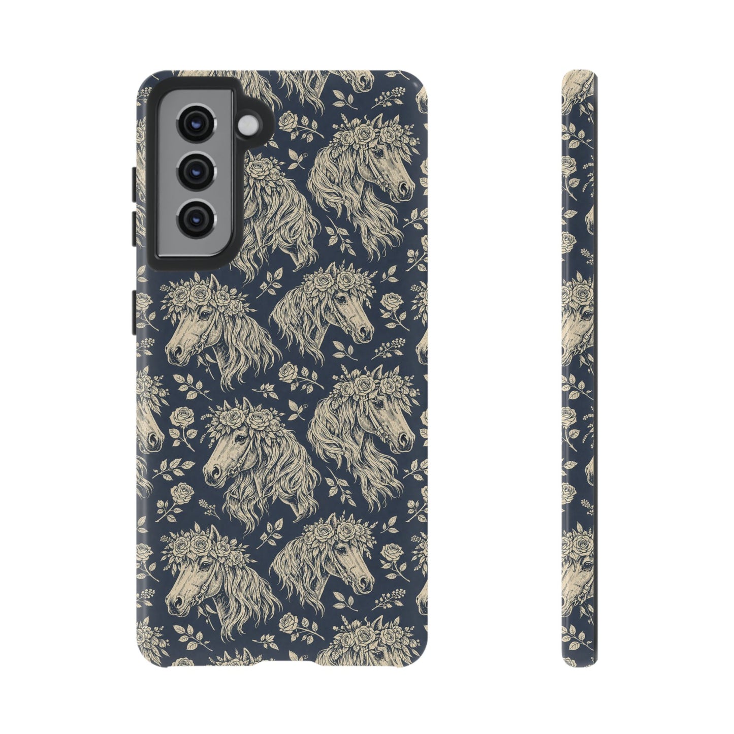 Floral Horses Tough Case