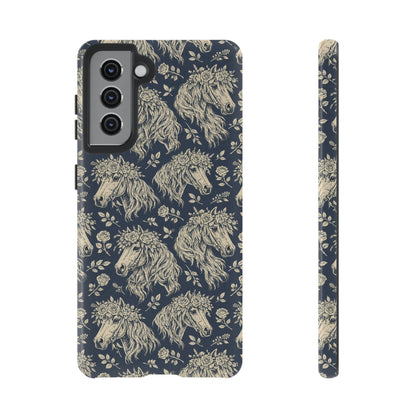 Floral Horses Tough Case