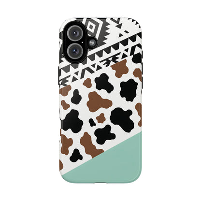 Mint Aztec Cowhide Tough Case