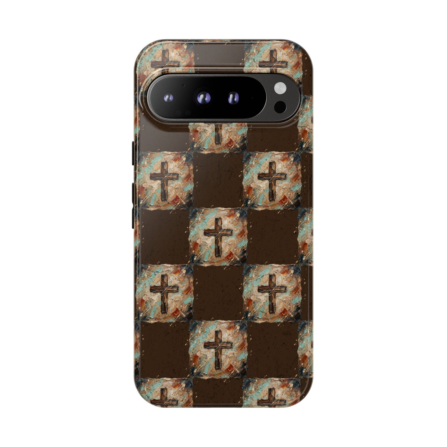 Checker Painted Cross Tough Case