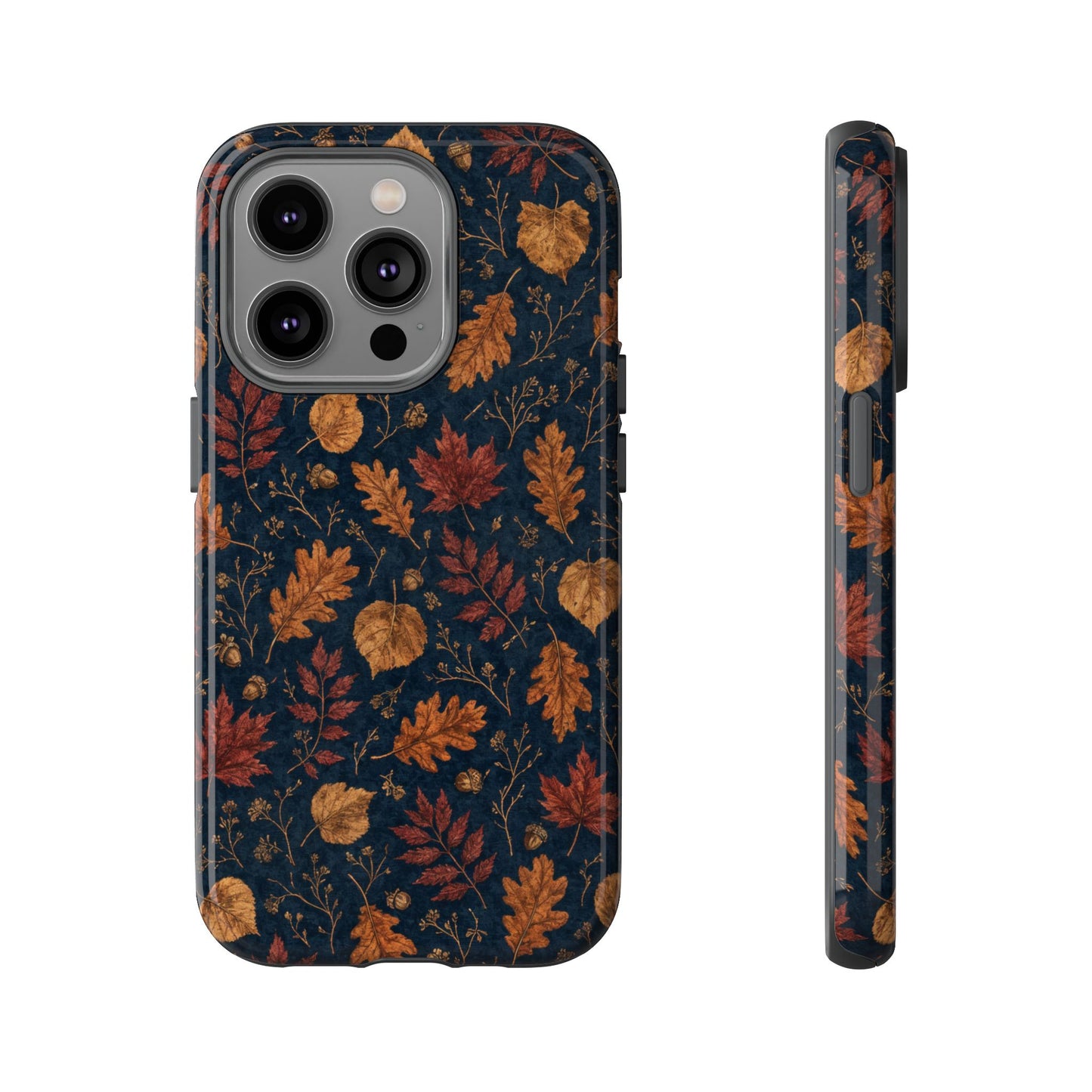 Navy Oak Leaf Tough Case