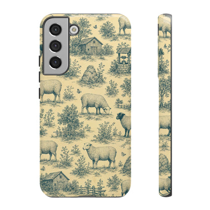 Sheep Toile Tough Case