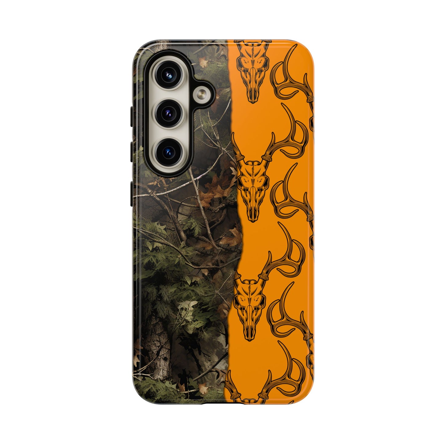 Camo Deer Skulls Orange Tough Case
