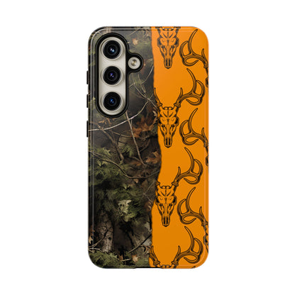 Camo Deer Skulls Orange Tough Case
