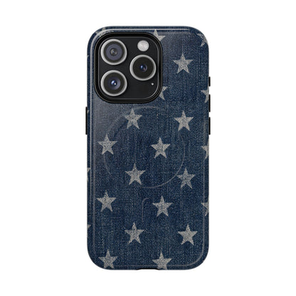 Denim And Stars Magnetic Case