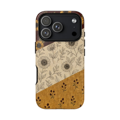 Sunflower Burgundy Swaths Tough Case