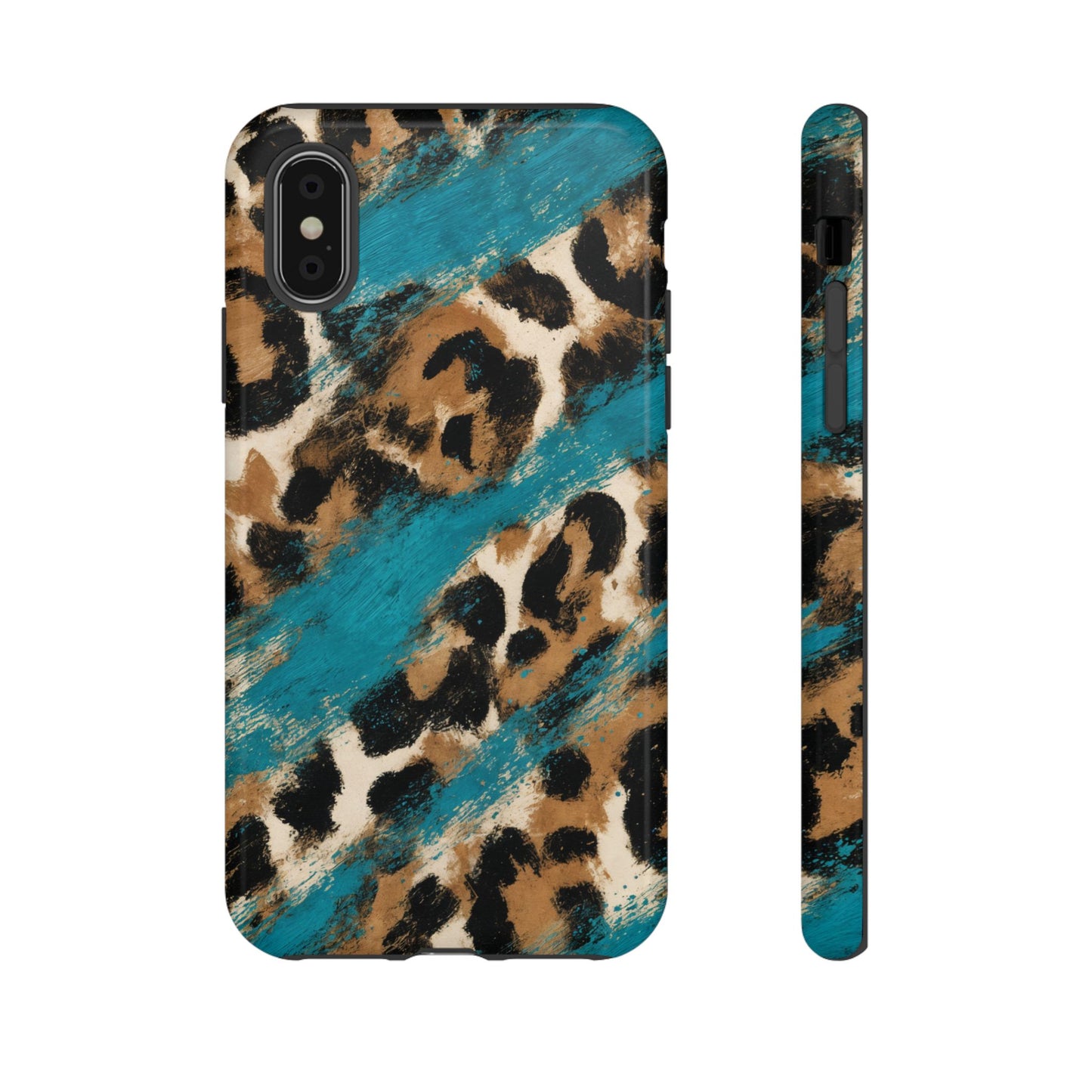 Turquoise Leopard Tough Case