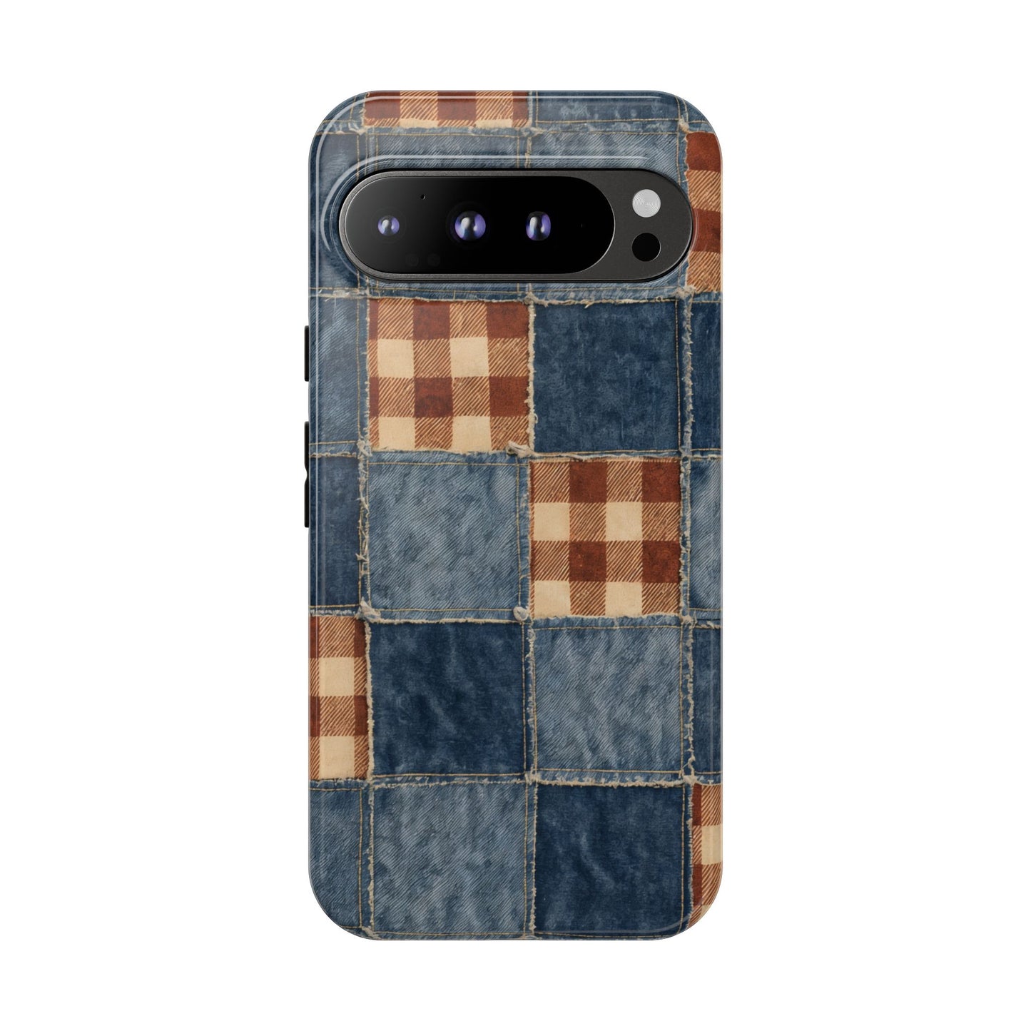 Denim Patchwork Tough Case