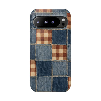 Denim Patchwork Tough Case