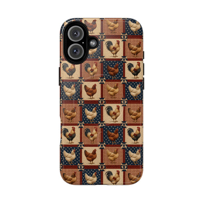 Patriotic Chicken Patchwork Magnetic Case