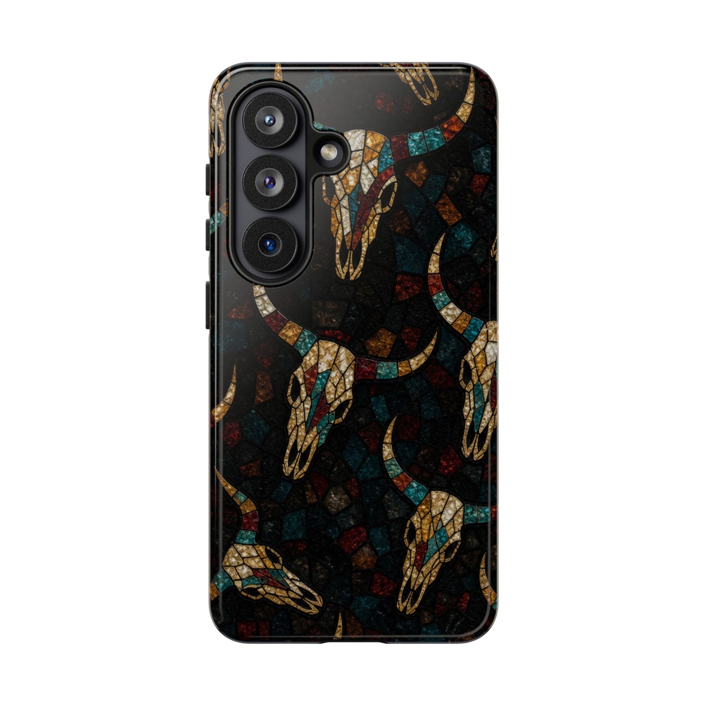 Stained Bull Skull Tough Case