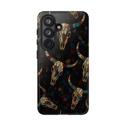 Stained Bull Skull Tough Case