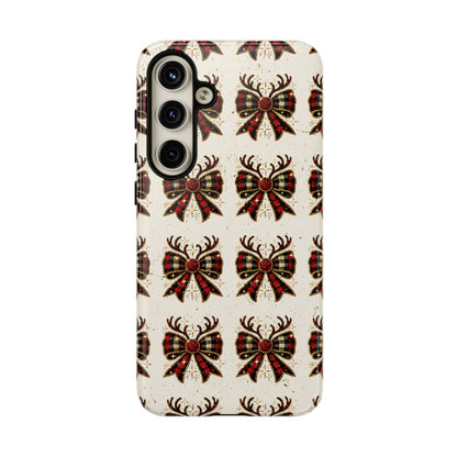 Christmas Antlers + Bows Tough Case