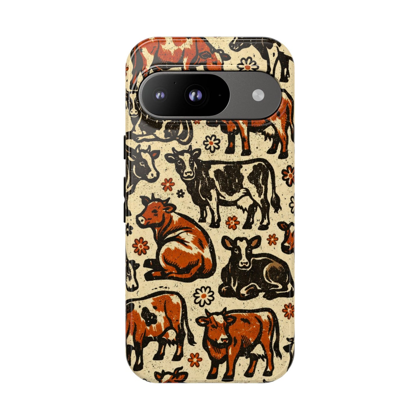 Retro Cows Tough Case