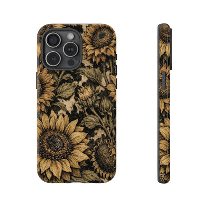 Cowhide Sunflowers Tough Case