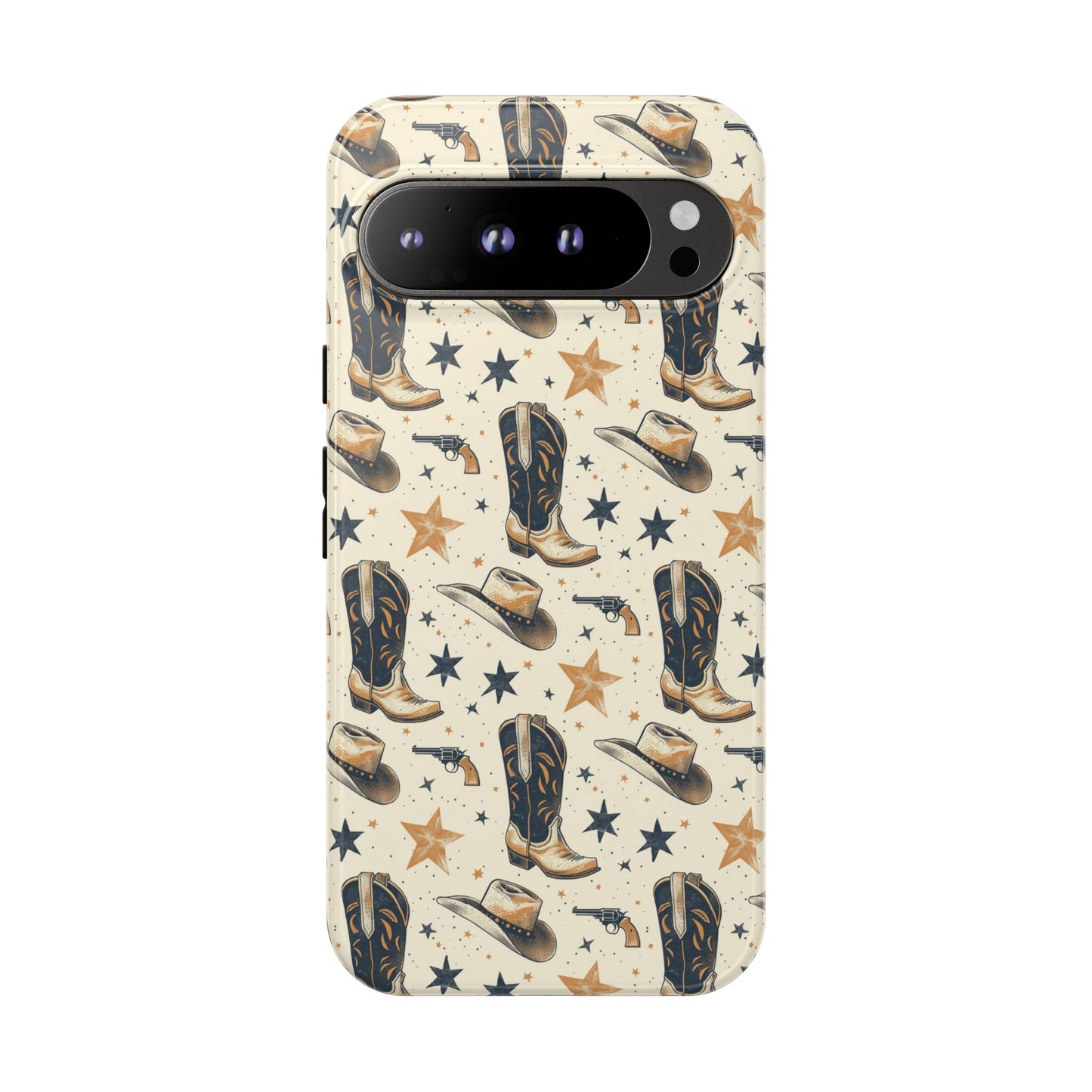 Black Gold Boots Tough Phone Case