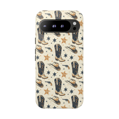 Black Gold Boots Tough Phone Case