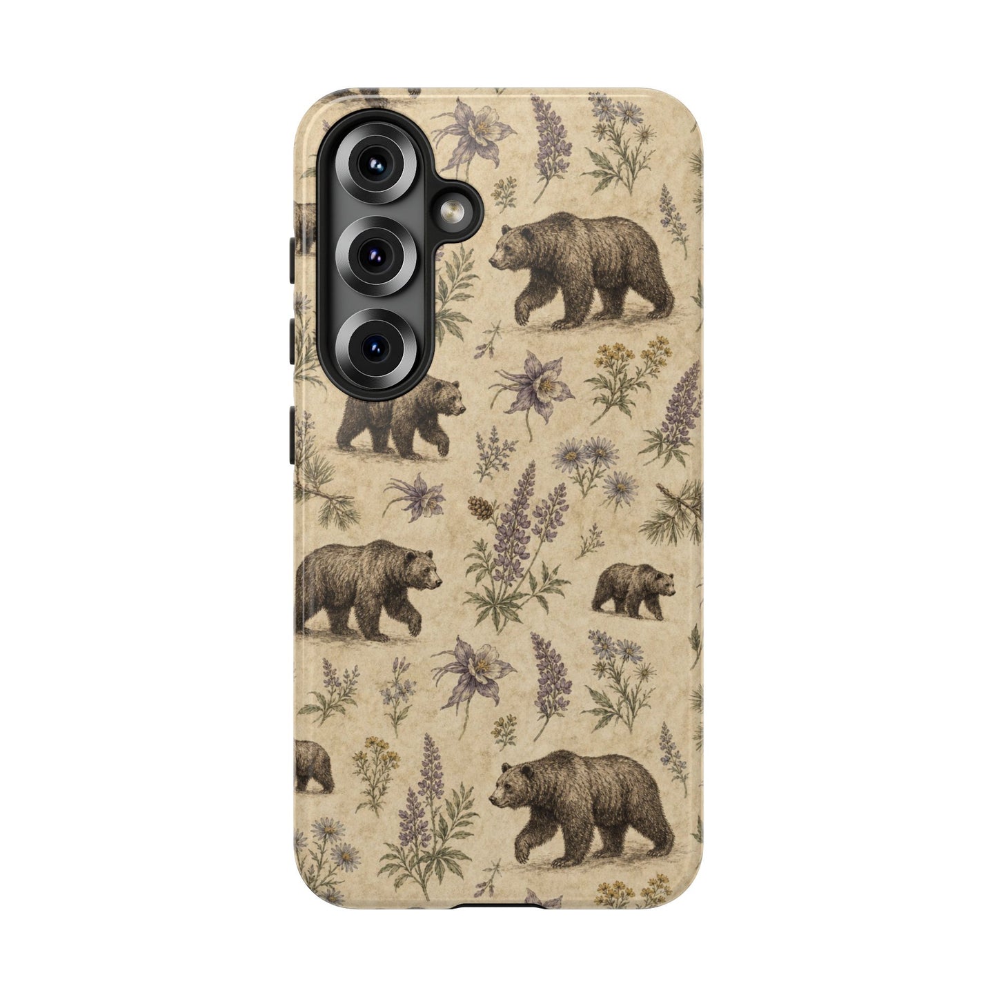 Floral Bear Tough Case