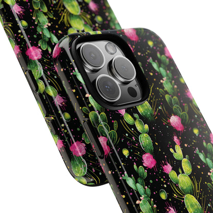 Neon Cactus Tough Phone Case