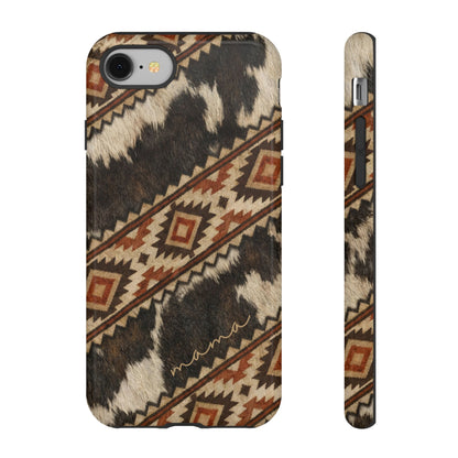 Cowhide Aztec Mama Tough Case