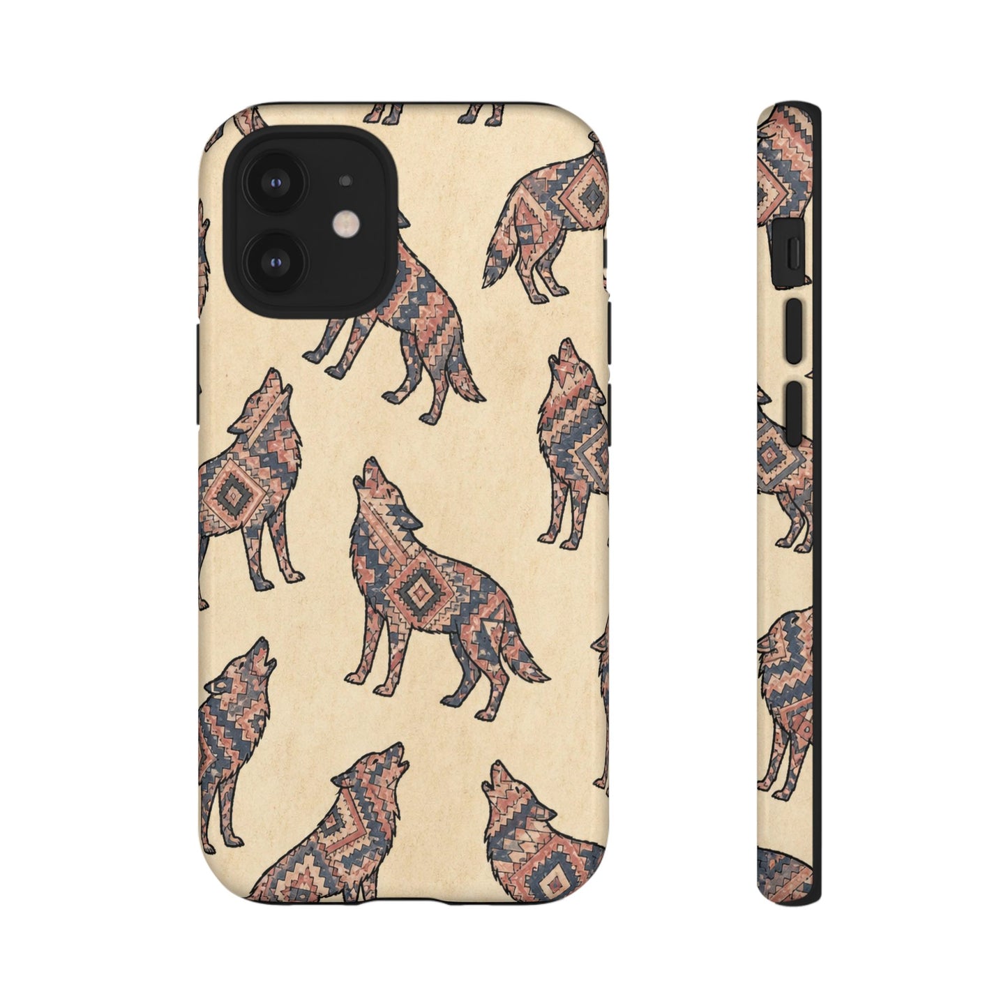 Rose Aztec Wolf Tough Case