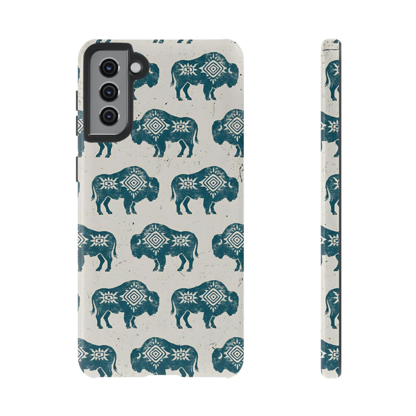 Teal Aztec Buffalo Tough Case
