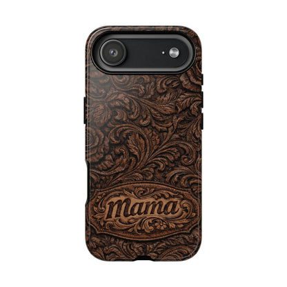 Carved Floral Mama Tough Case