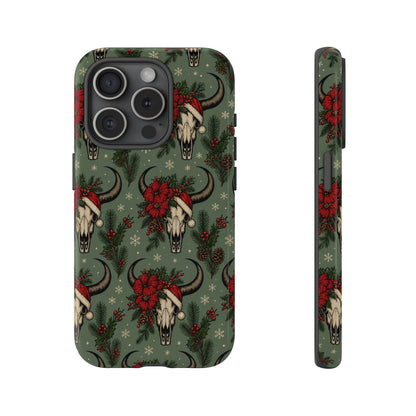 Santa Bull Skulls Tough Case
