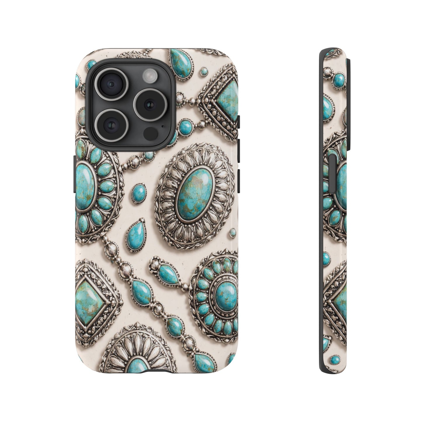 Turquoise Silver Concho Tough Case