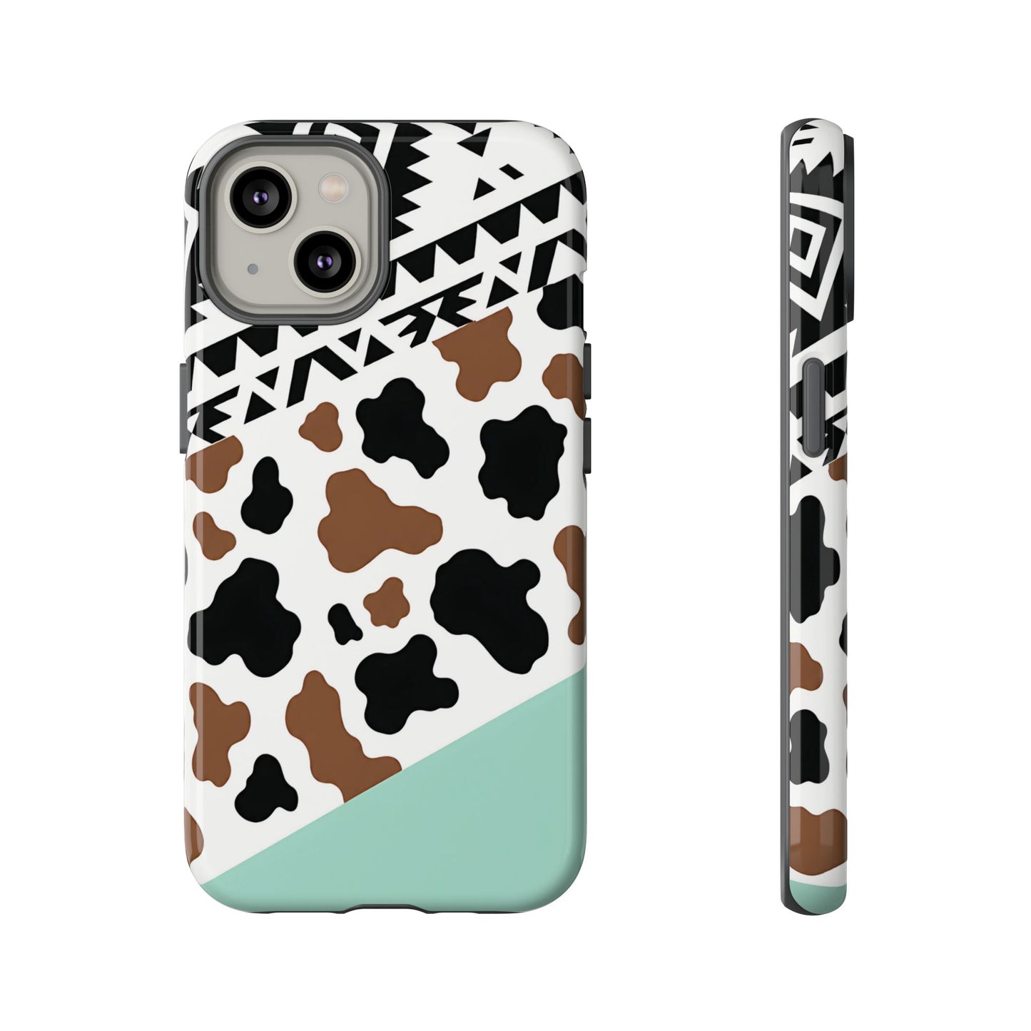Mint Aztec Cowhide Tough Case