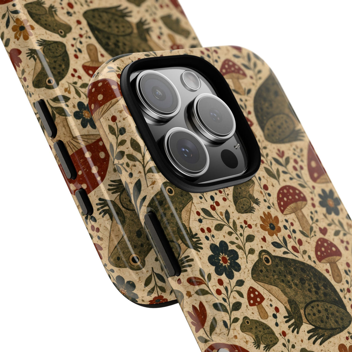Folk Frog Toadstool Tough Case