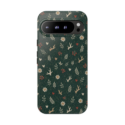 Antler Daisies Evergreen Tough Case
