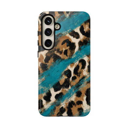 Turquoise Leopard Tough Case