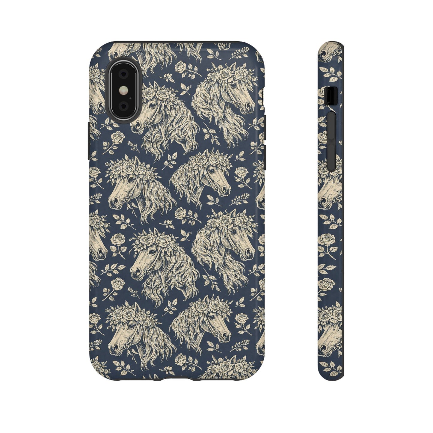 Floral Horses Tough Case