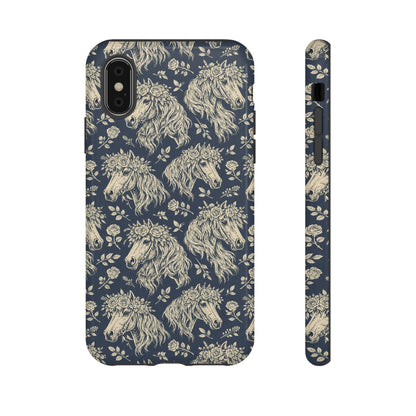 Floral Horses Tough Case