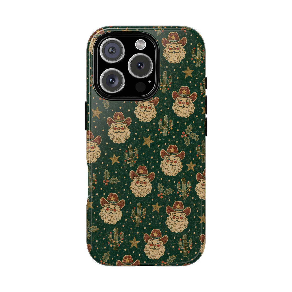 Santa Block Print Tough Case