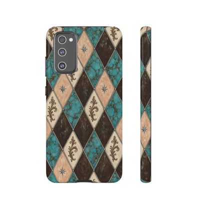 Turquoise Harlequin Tough Case