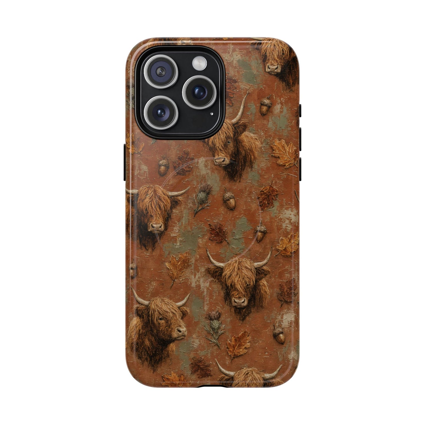 Autumn Highland Cow Magnetic Case