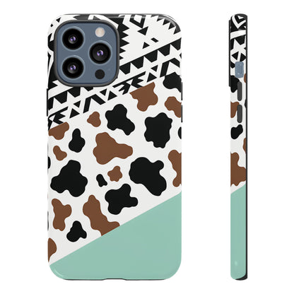 Mint Aztec Cowhide Tough Case