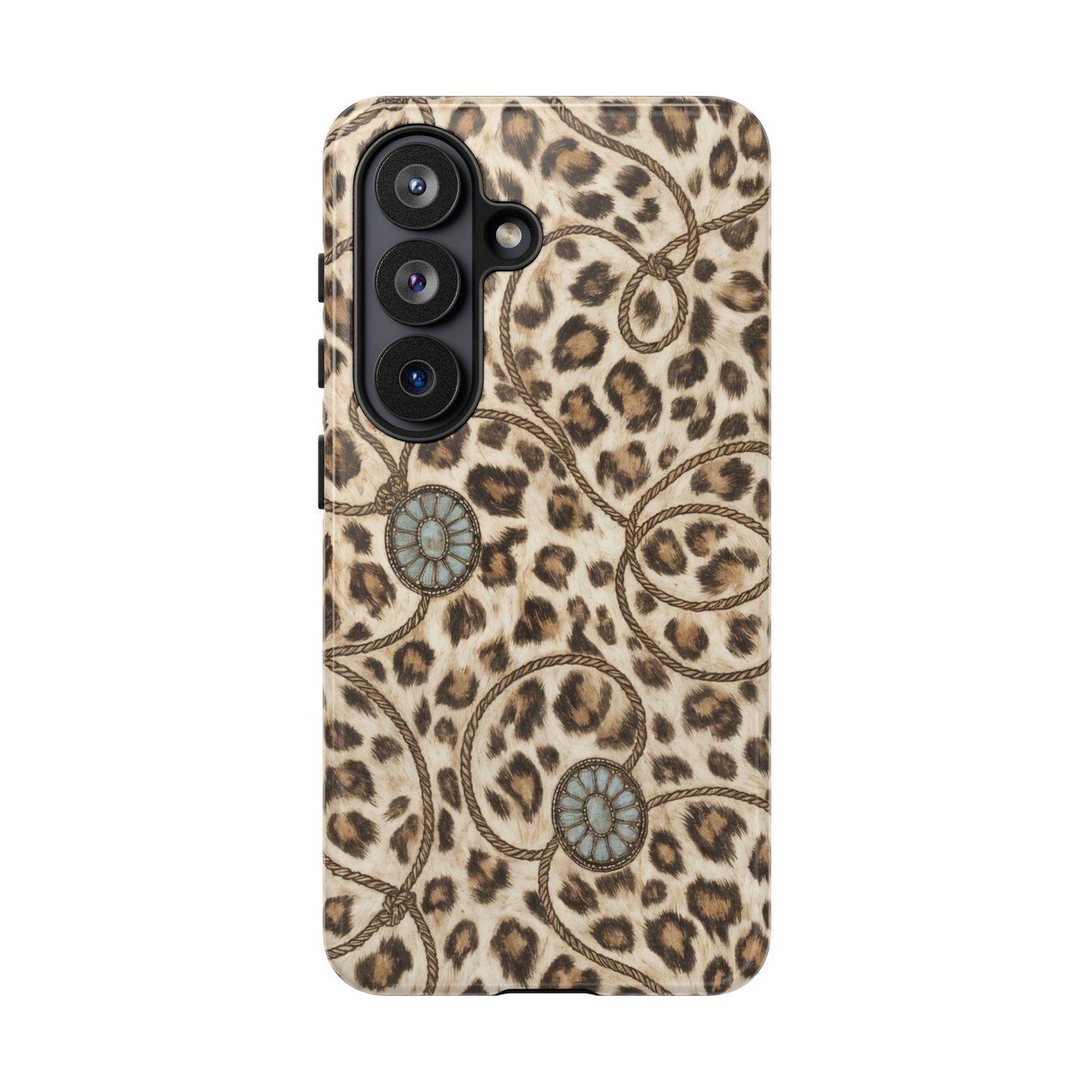 Leopard Rope Conchos Tough Case
